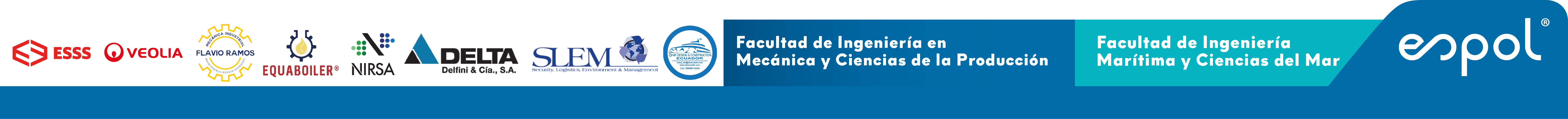 Barra Sponsors FIMCP FIMCM Veolia ESSS Brasil Delta Delfini NIRSA SLEM Ship Design & Construction Ecuador Mecánica Industrial Ramos
