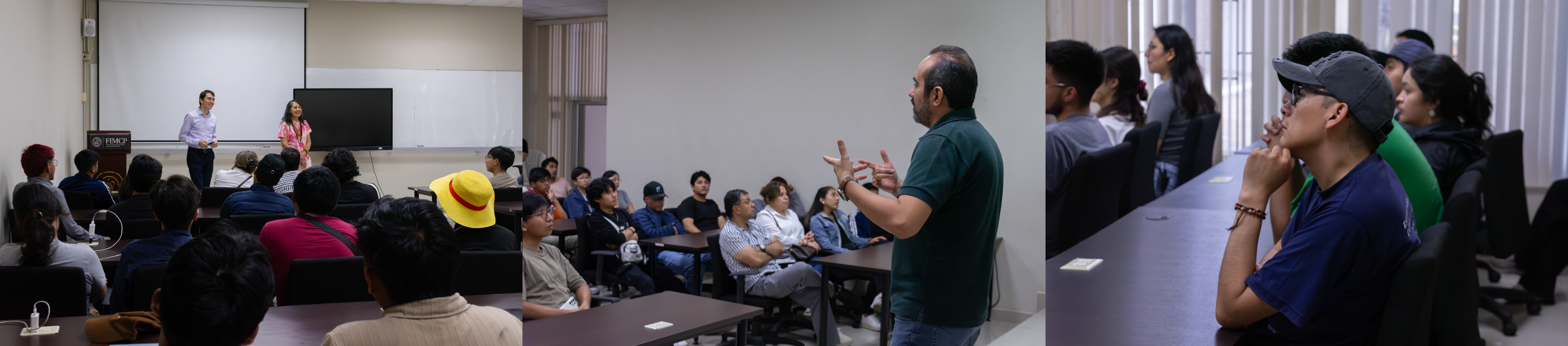 Visita técnica de EPN en FIMCP; Marcelo Fajardo Pruna; Rómulo Salazar González; Ana Rivas Fermín; FIMCP