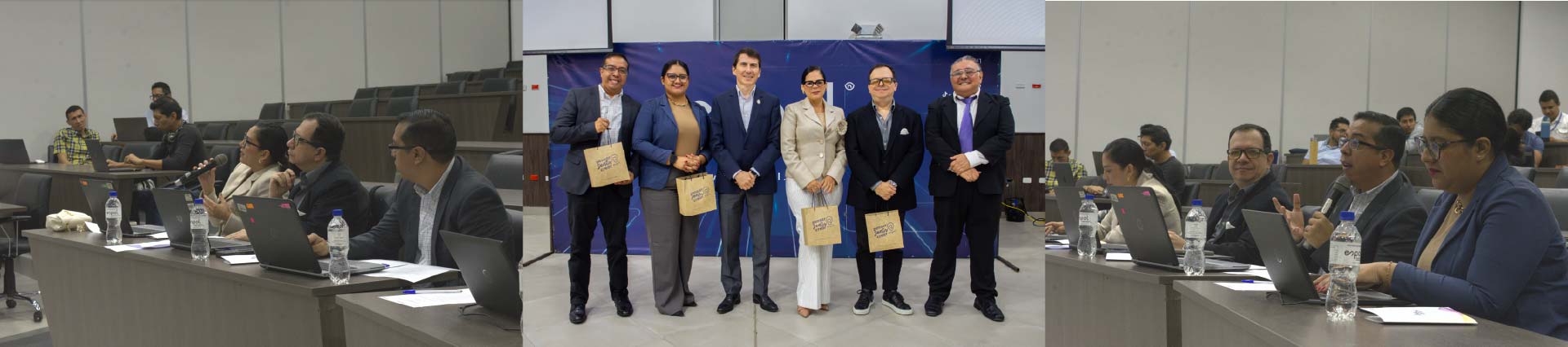 collage de 3 fotos de jurados en The Final Pitch