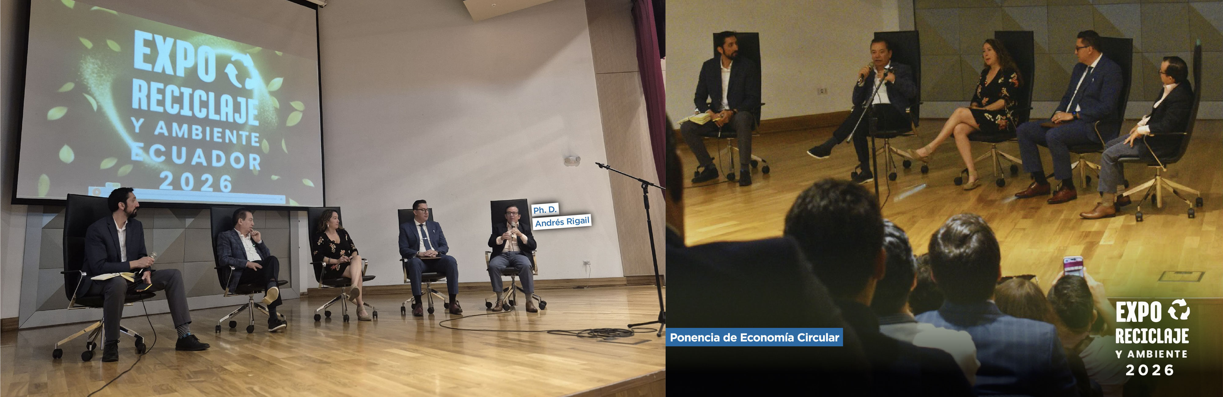 Ph. D. Andrés Rigail en ponencia de EXPO RECICLAJE Y AMBIENTE ECUADOR 2026