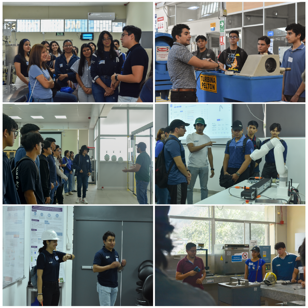 ingreso nuevos estudiantes ESPOL FIMCP visita a laboratorios