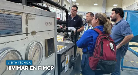 Visita técnica de Hivimar en FIMCP; Fausto Maldonado Galarza; Gabriela Pachay; Rómulo Salazar González; Ana Rivas Fermín; FIMCP