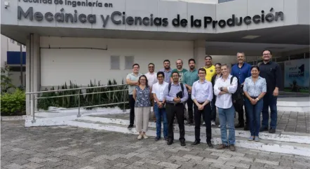 Visita de Autoridades de Yachay Tech en FIMCP ESPOL