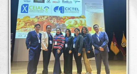 Profesores y estudiantes de la Carrera de Ingeniería en Alimentos presentaron investigaciones en Congresos CEIAL y CICTEL 2026 en la Universidad del Azuay